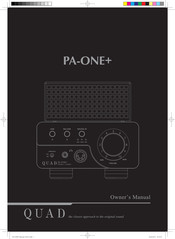 QUAD PA-ONE+ Owner's Manual