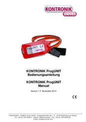 KONTRONIK ProgUNIT Manual