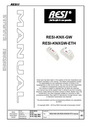 RESI RESI-KNXGW-ETH Manual