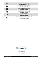 Maxima MAX-POE-3 Installation & Operating Instructions Manual