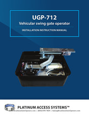 Platinum Access Systems UGP-712 Installation Instructions Manual