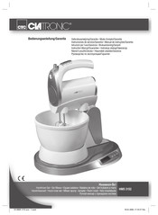 Clatronic HMS 3152 Instruction Manual & Guarantee