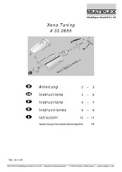 Multiplex Xeno Tuning 33 2655 Instructions Manual