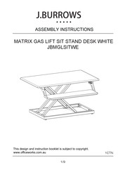 J.Burrows JBMGLSITWE Assembly Instructions Manual