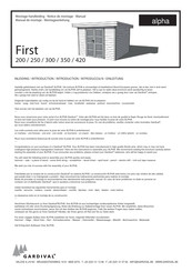 alpha First 350 Manual