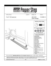 AMP Research Power Step 10-02996-13 Installation Manual