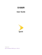 Sprint S1000R User Manual