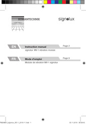 HumanTechnik Signolux MV-1 Instruction Manual