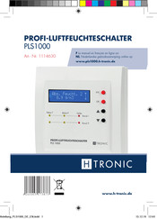 HTRONIC PLS 1000 Manual