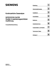 Siemens SIPROCESS GA700 Compact Operating Instructions
