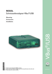 RESOL VBus Manual