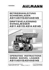 ahlmann AS14 Operating Instructions Manual