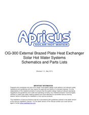 Apricus OG-300 Schematics And Parts Lists