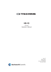 Techne Barloworld Scientific HB-1D Operator's Manual
