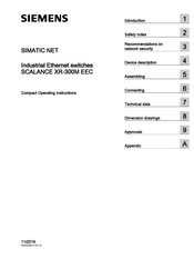 Siemens SIMATIC NET SCALANCE XR-300M EEC Series Compact Operating Instructions