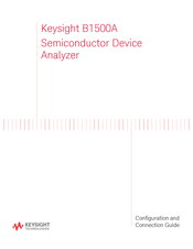 Keysight B1500A Series Configuration And Connection Manual