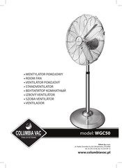 COLUMBIA VAC WGC50 Instruction Manual