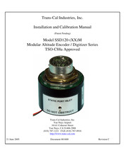 Trans-Cal SSD120 M Series Installation And Calibration Manual