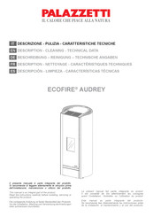 Palazzetti ECOFIRE AUDREY Product Description Instructional Manual