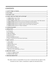 Unitone PVR24CFLSR Manual