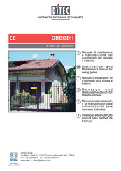 DITEC OBBI3BH Installation And Maintenance Manual