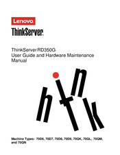 Lenovo ThinkServer RD350G User Manual And Hardware Maintenance Manual
