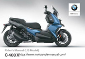 Bmw C 400 X Rider's Manual