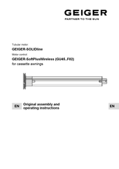 GEIGER SOLIDline GU4530 Original Assembly And Operating Instructions