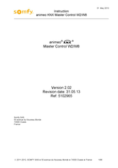 SOMFY animeo KNX Master Control W2 Instruction