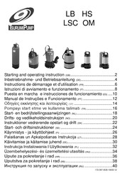 Tsurumi Pump LB Series Starting And Operating Instructions