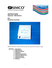 Illinois Tool Works SIMCO PulseFlow PFC Instructions Manual