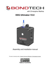 Bondtech DDG Ultimaker V2.0 Assembly And Installation Manual