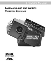 Kohler Command 6 HP XKE Series Owner's Manual