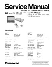 Panasonic CQ-VAD7200U Service Manual