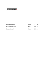 Airwave MUSTANG 2 Owner's Manual
