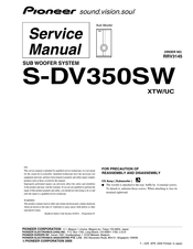 Pioneer S-DV350SW Service Manual