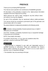 MCH M3000i Manual
