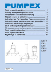 Pumpex KV 54 Starting And Operating Instructions