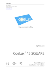 CoeLux 45 SQUARE Assembling And Installation Instructions