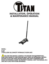 Titan FJ3T Installation, Operation & Maintenance Manual