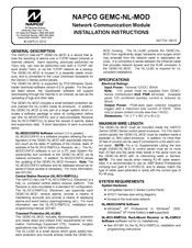 NAPCO GEMC-NL-MOD Installation Instructions Manual