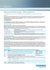 Zenner MinoConnectRadio Instruction Manual