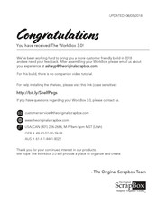 Scrapbox WorkBox 3.0 Assembly Manual