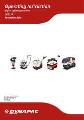 Dynapac DRP15X Operating	 Instruction