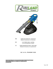 Ribimex RIBILAND PRASB3000 User And Maintenance Manual