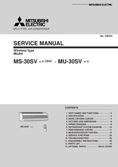 Mitsubishi Electric MS-30SV-A1 Service Manual