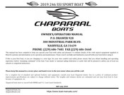 Chaparral 246	SSI 2019 Owner's/Operator's Manual