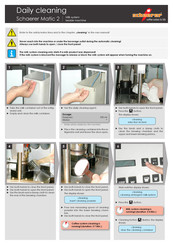 Schaerer Matic 2 Daily Cleaning Instructions