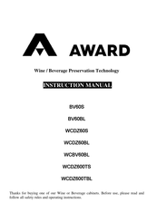 Award WCDZ600TBL Instruction Manual