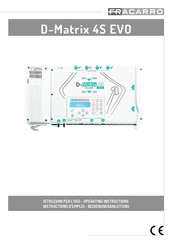 Fracarro D-Matrix 4S EVO Operating Instructions Manual
